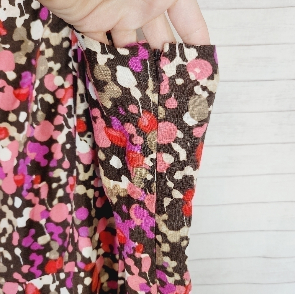 LANE BRYANT FLORAL LINEN SUNDRESS, SZ 26 - Picture 6 of 10